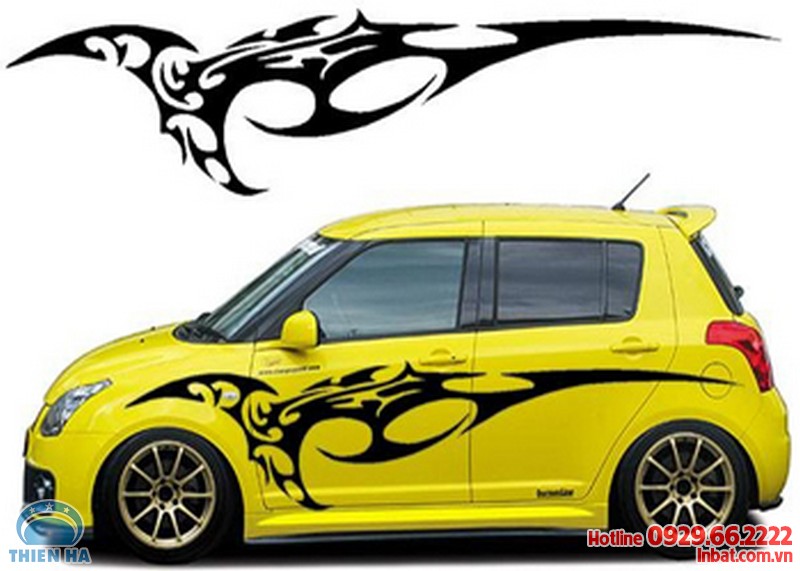 in decal ô tô khách